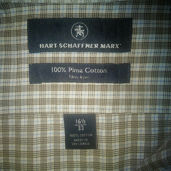 Hart Schaffer & Marks shirt size 16.5 X 33 - Picture 3 of 6